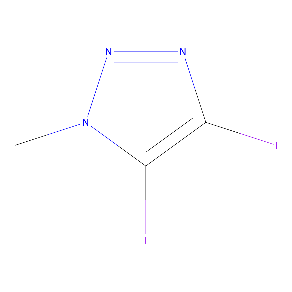4,5-Diiodo-1-methyl-triazole molecular structure, CAS 1248676-71-2