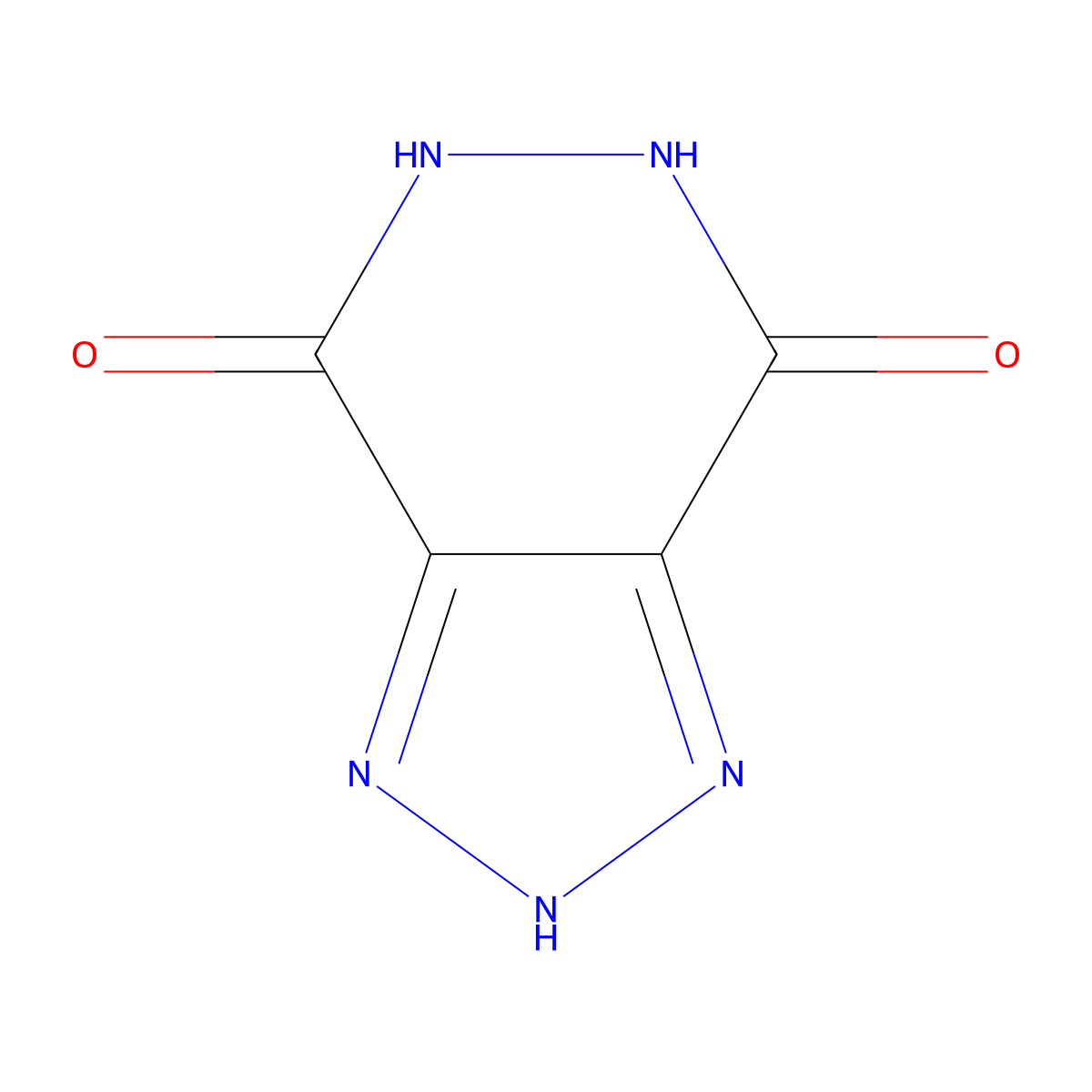 1H-[1,2,3]triazolo[4,5-d]pyridazine-4,7-diol molecular structure, CAS 124868-43-5