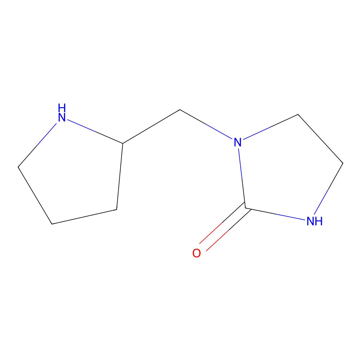 1-(Pyrrolidin-2-ylmethyl)imidazolidin-2-one molecular structure, CAS 1248680-49-0