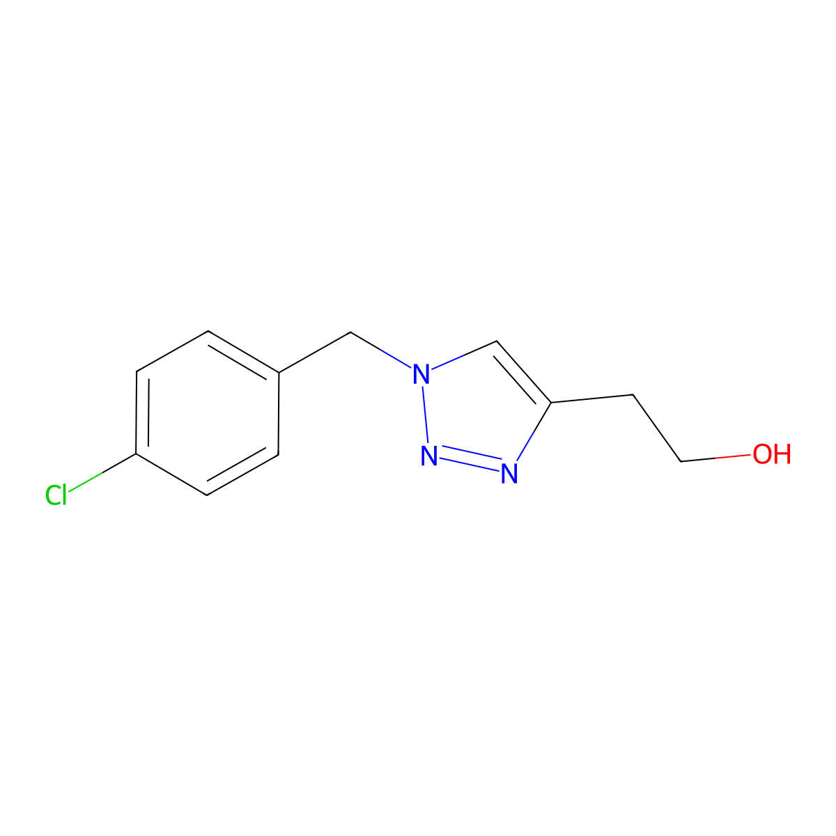 2-(1-(4-chlorobenzyl)-1H-1,2,3-triazol-4-yl)ethan-1-ol molecular structure, CAS 1248684-74-3