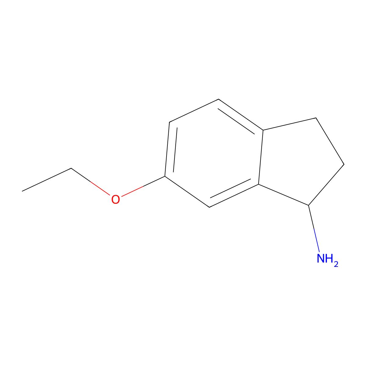 6-ethoxy-2,3-dihydro-1H-inden-1-amine molecular structure, CAS 1248685-33-7