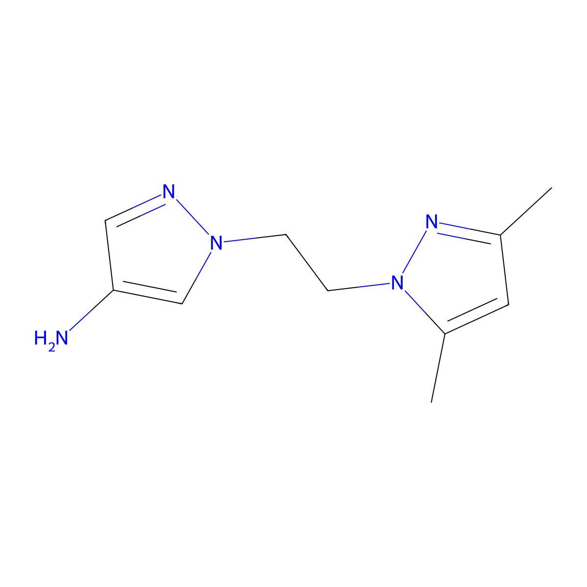 1-(2-(3,5-Dimethyl-1h-pyrazol-1-yl)ethyl)-1h-pyrazol-4-amine molecular structure, CAS 1248690-08-5