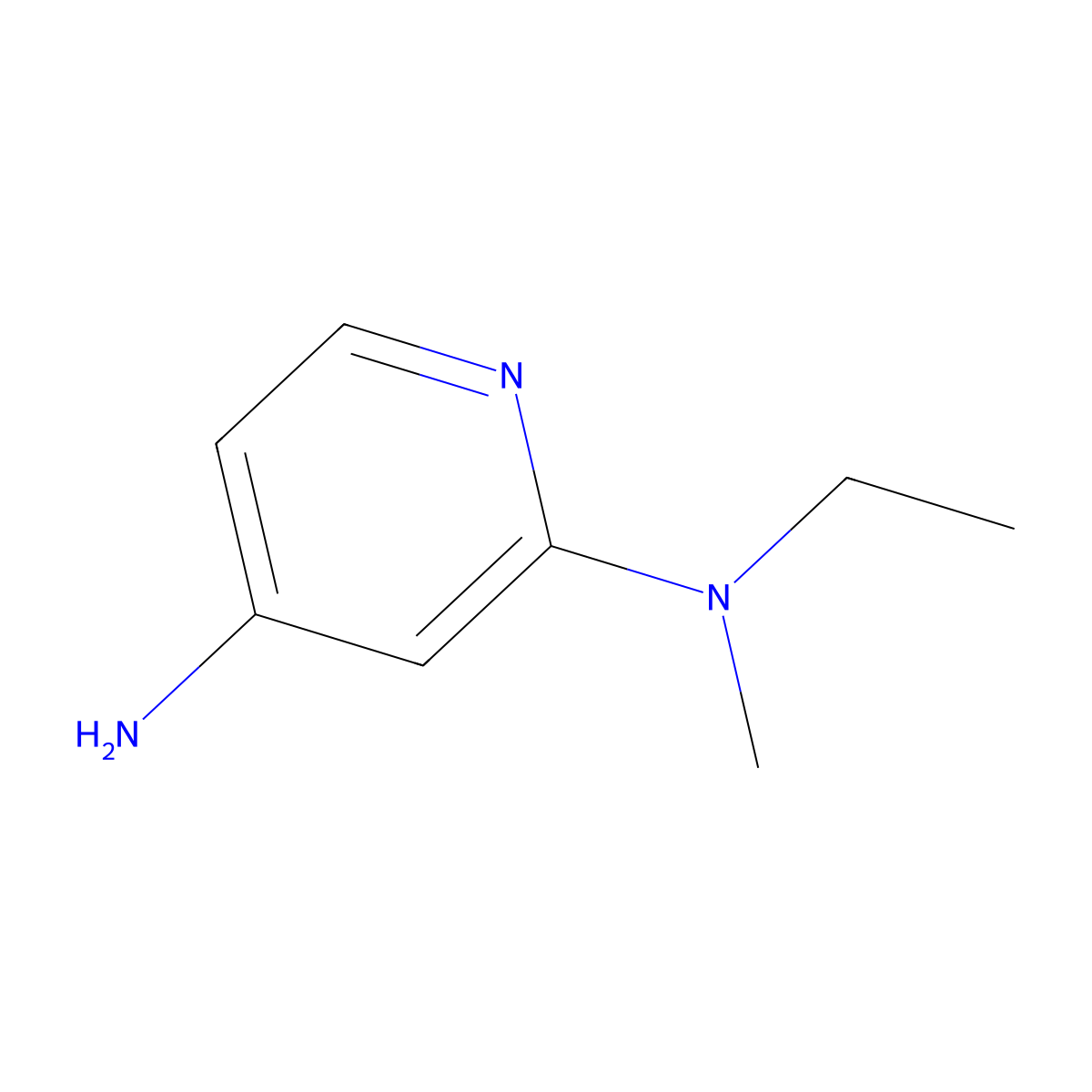 4-Amino-2-(ethylmethylamino)pyridine molecular structure, CAS 1248692-37-6