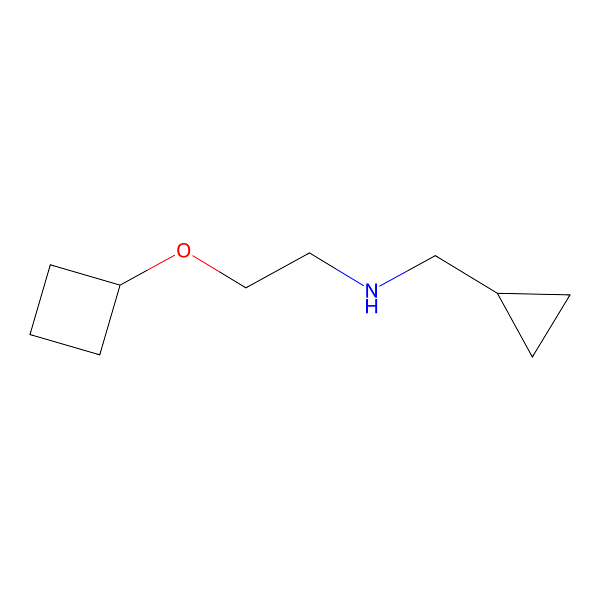 (2-Cyclobutoxyethyl)(cyclopropylmethyl)amine molecular structure, CAS 1248698-55-6