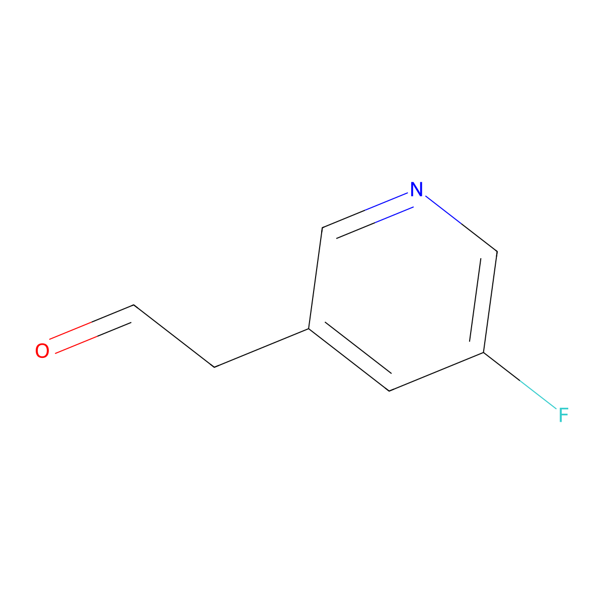 2-(5-Fluoropyridin-3-yl)acetaldehyde molecular structure, CAS 1248701-21-4