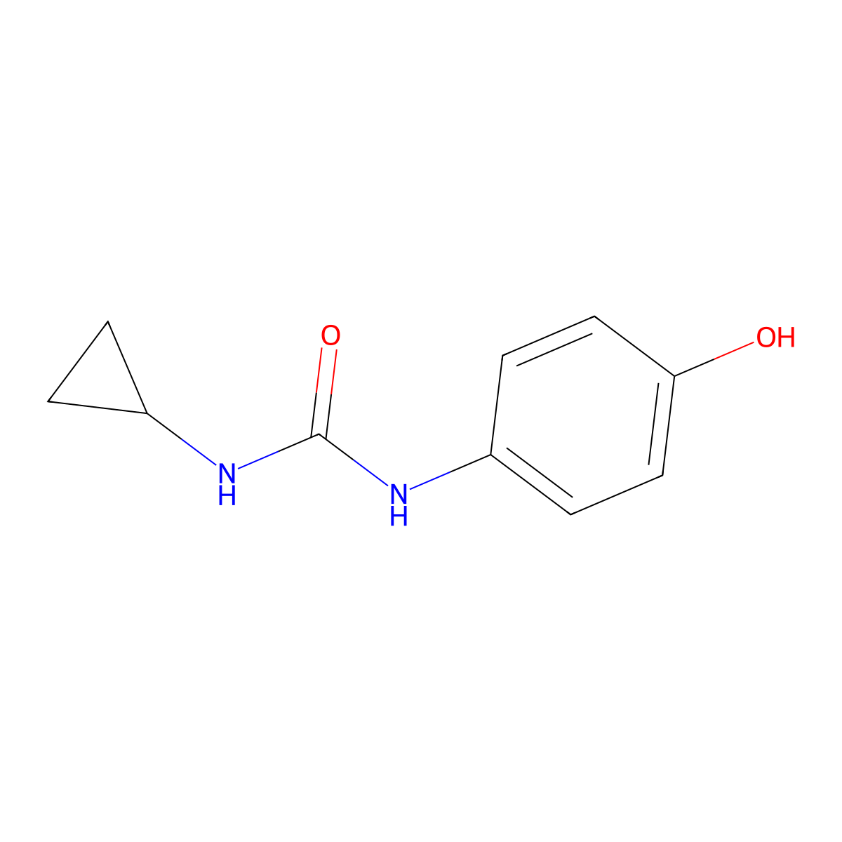 3-Cyclopropyl-1-(4-hydroxyphenyl)urea molecular structure, CAS 1248711-10-5