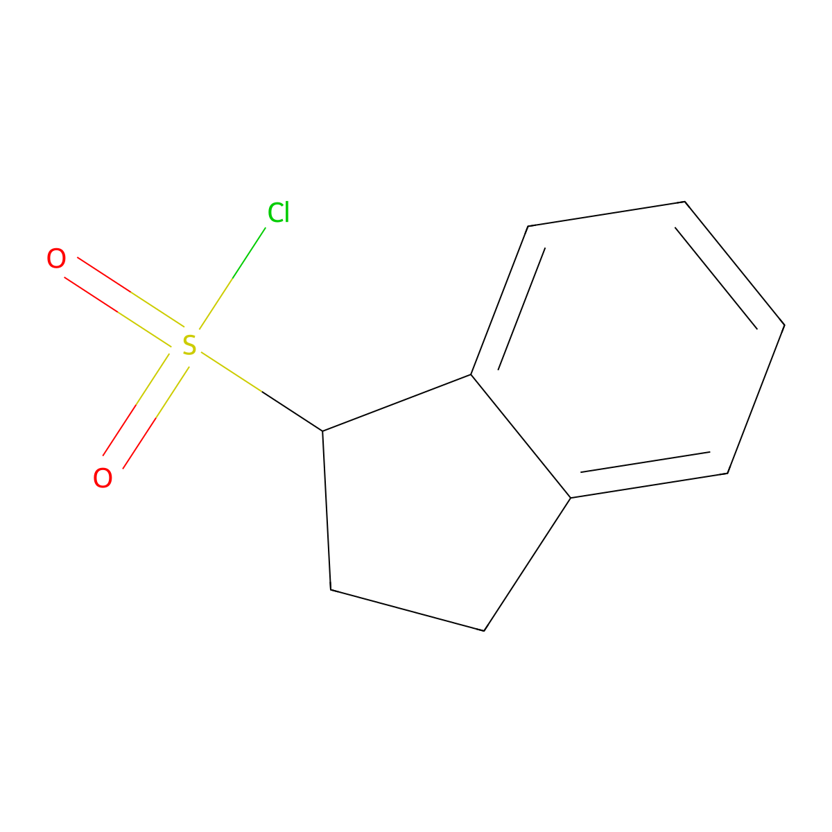 2,3-dihydro-1H-indene-1-sulfonyl chloride molecular structure, CAS 1248712-81-3