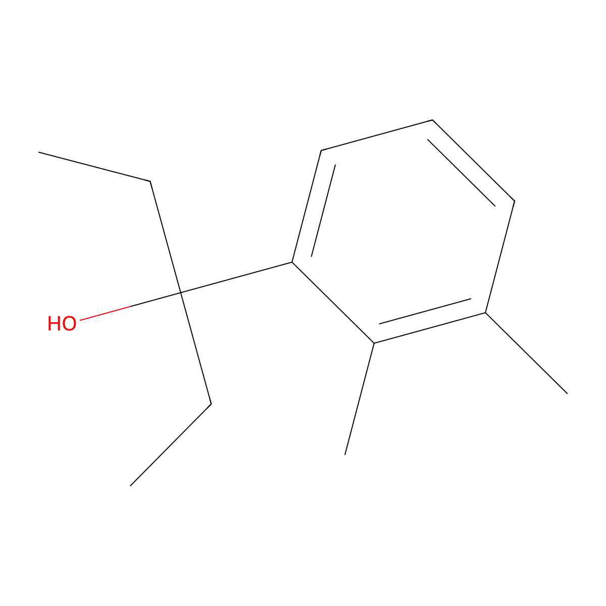 3-(2,3-Dimethylphenyl)-3-pentanol molecular structure, CAS 1248713-71-4