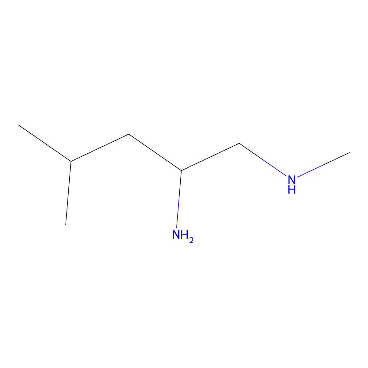 (2-Amino-4-methylpentyl)(methyl)amine molecular structure, CAS 1248719-57-4