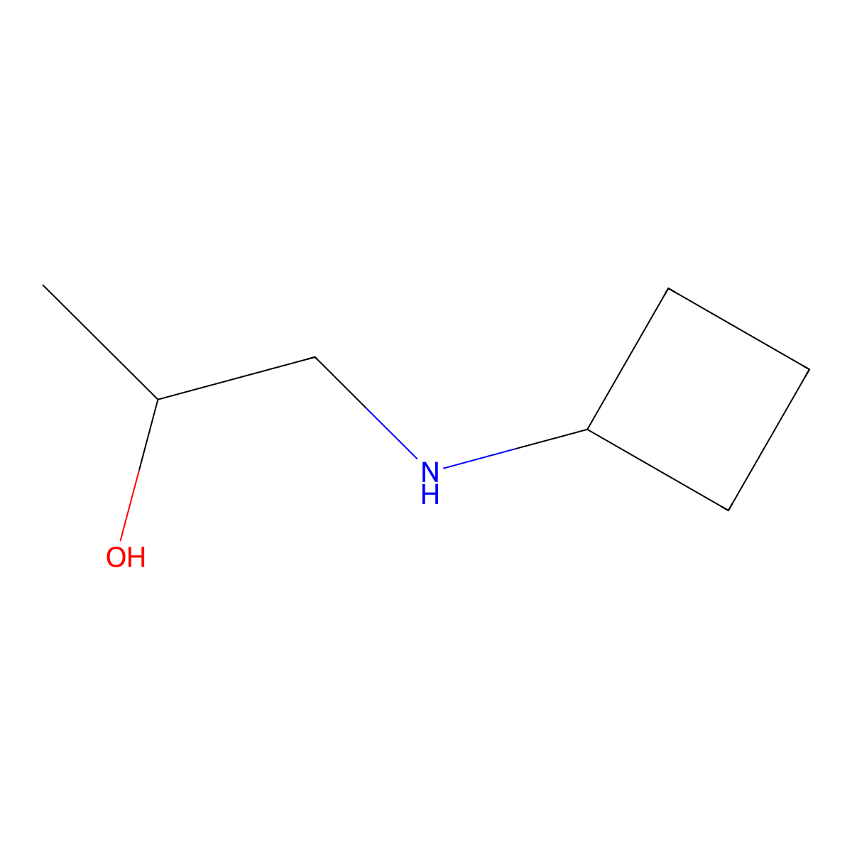 1-(Cyclobutylamino)propan-2-ol molecular structure, CAS 1248723-39-8