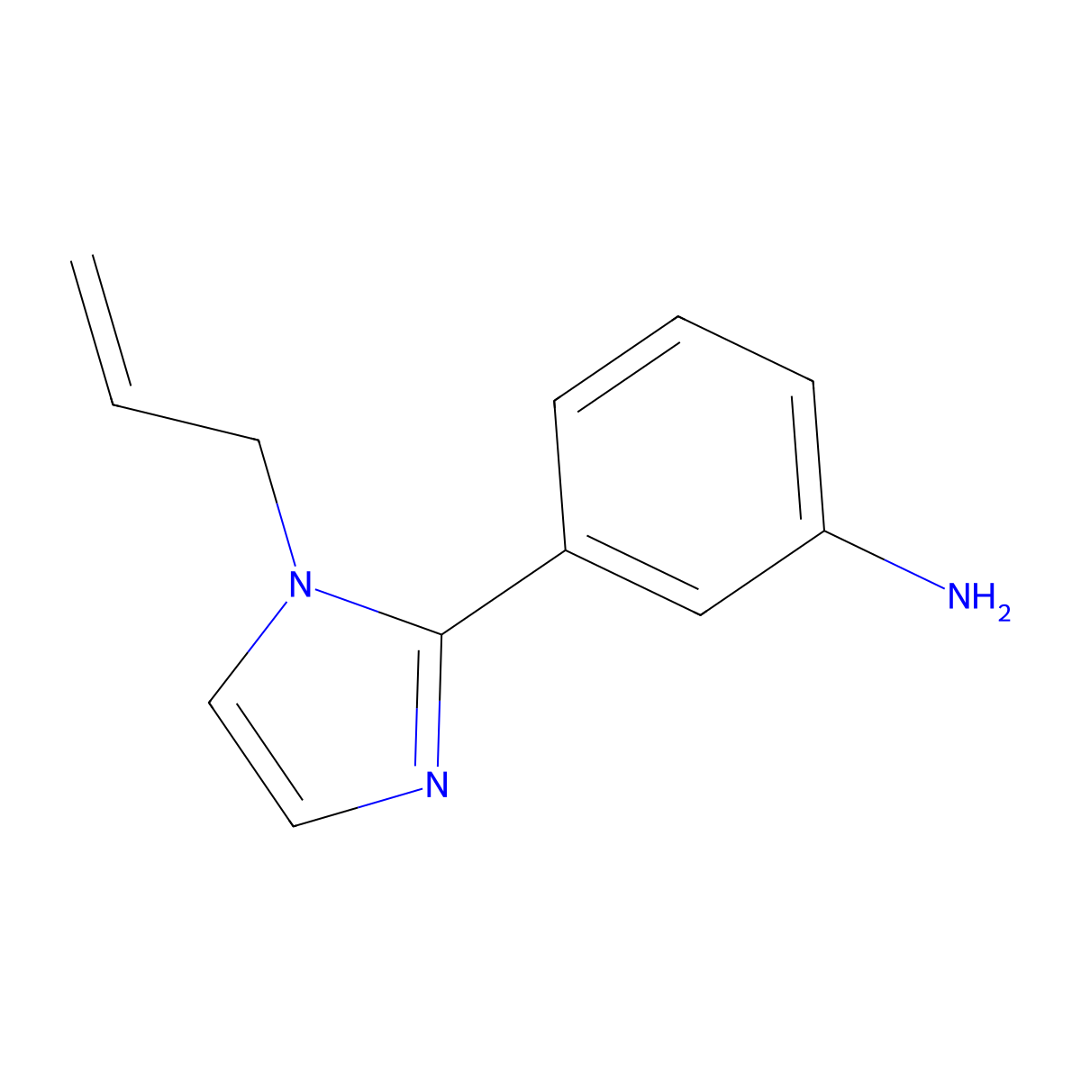 3-(1-Allyl-1h-imidazol-2-yl)aniline molecular structure, CAS 1248724-15-3