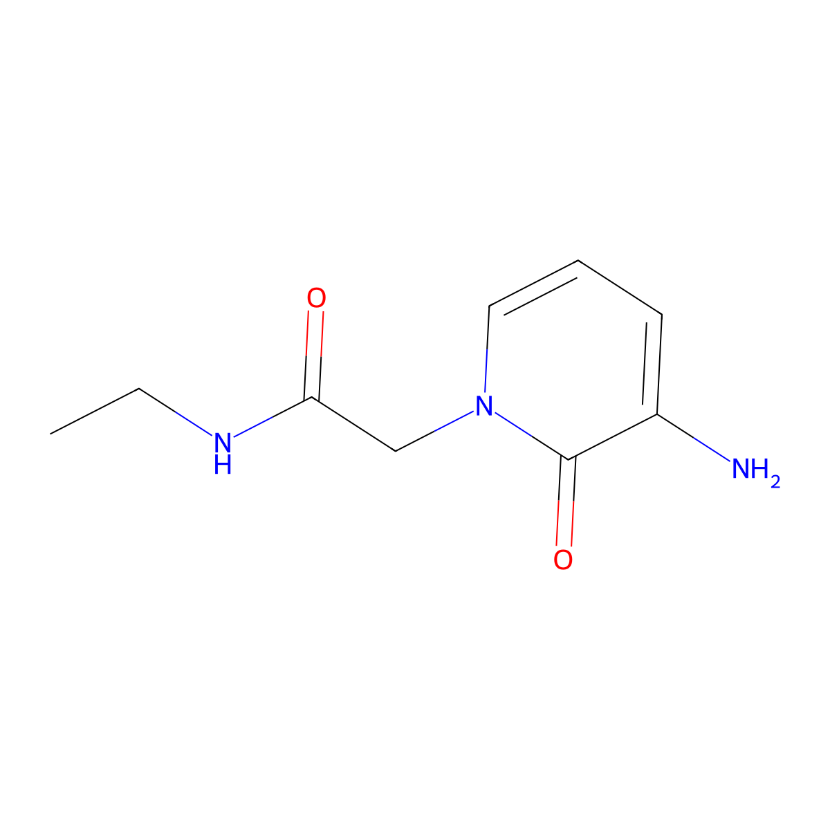 2-(3-Amino-2-oxo-1,2-dihydropyridin-1-YL)-N-ethylacetamide molecular structure, CAS 1248724-72-2