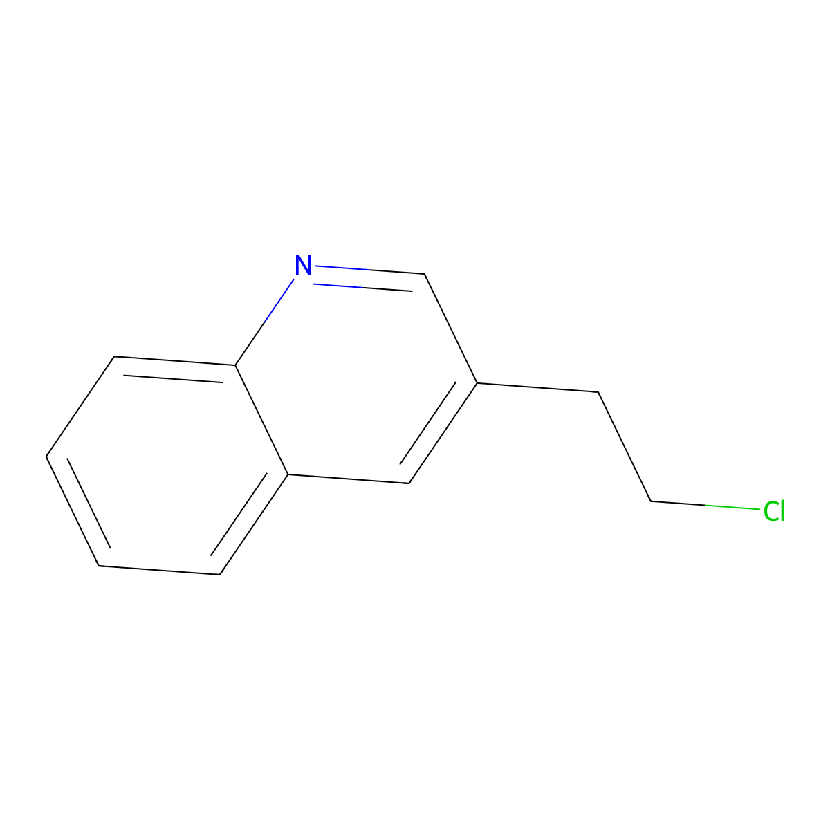 3-(2-Chloroethyl)quinoline molecular structure, CAS 1248726-63-7