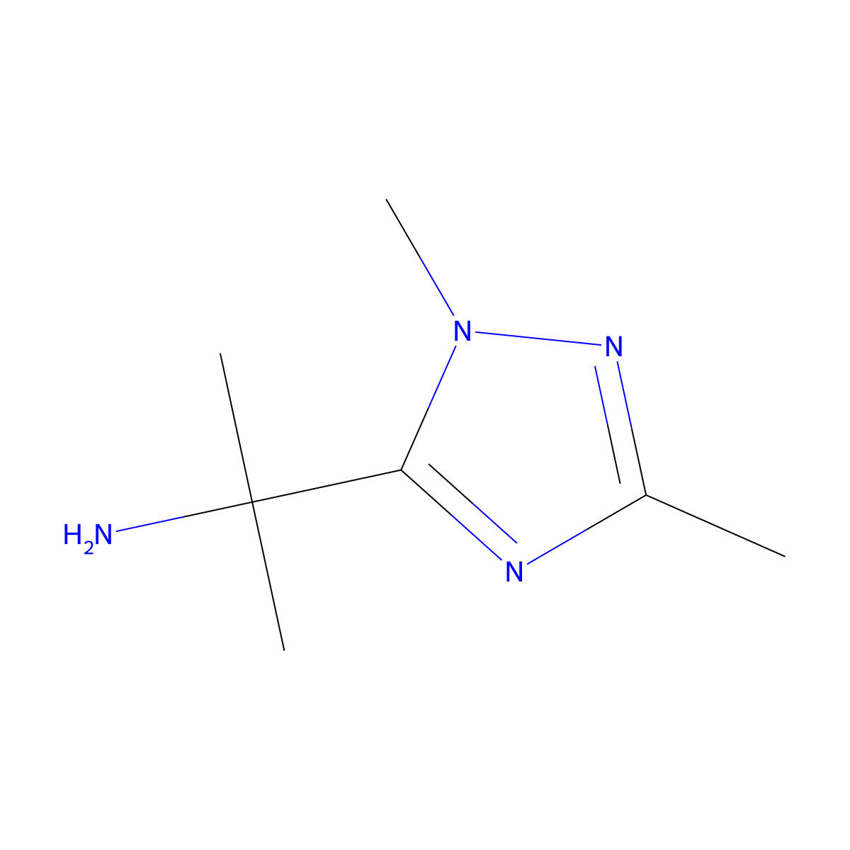 2-(1,3-Dimethyl-1h-1,2,4-triazol-5-yl)propan-2-amine molecular structure, CAS 1248726-99-9