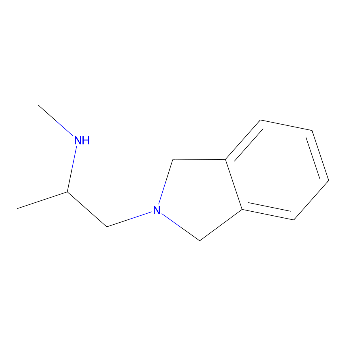 [1-(2,3-dihydro-1H-isoindol-2-yl)propan-2-yl](methyl)amine molecular structure, CAS 1248727-43-6