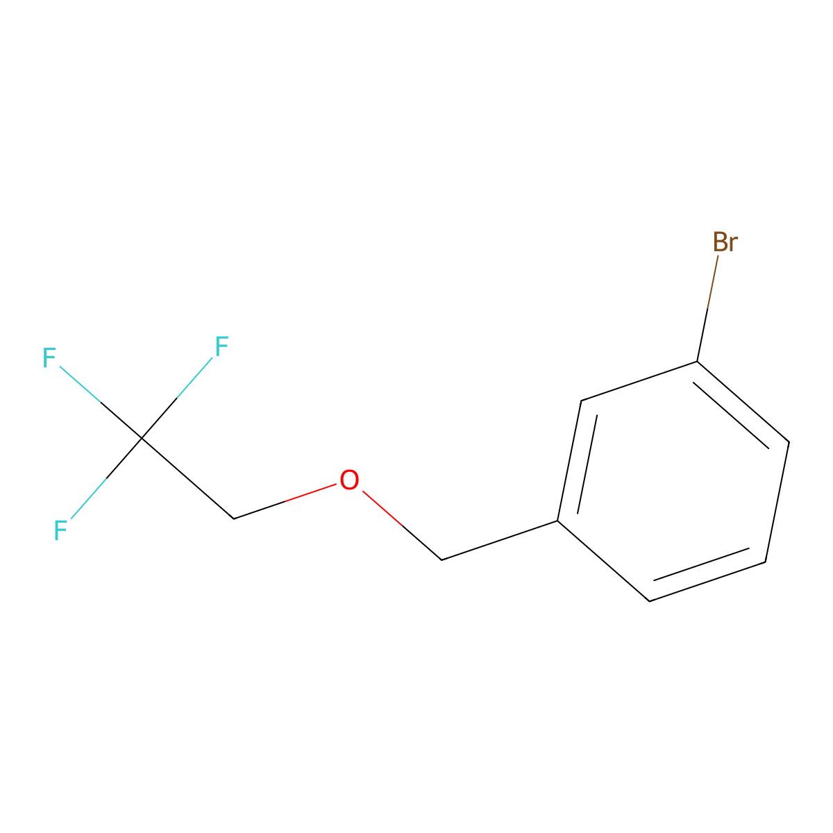 1-Bromo-3-((2,2,2-trifluoroethoxy)methyl)benzene molecular structure, CAS 1248738-39-7