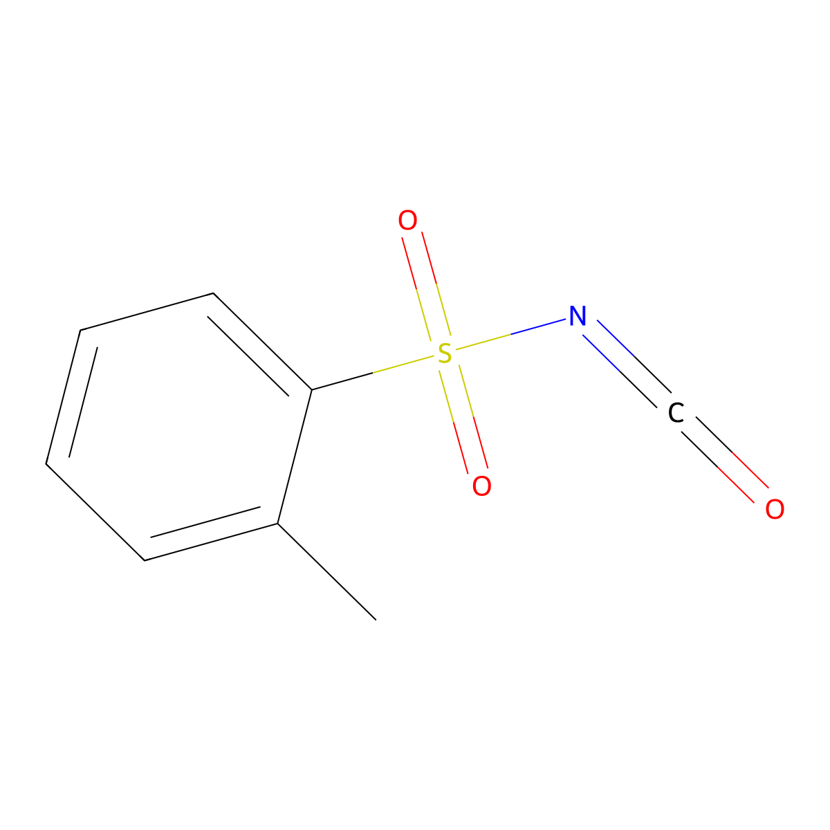 o-Toluenesulfonyl Isocyanate molecular structure, CAS 124874-16-4