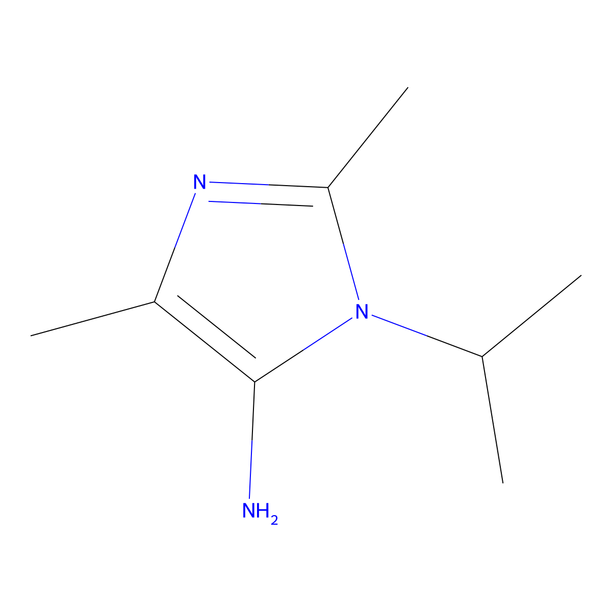 2,4-dimethyl-1-(propan-2-yl)-1H-imidazol-5-amine molecular structure, CAS 1248744-11-7