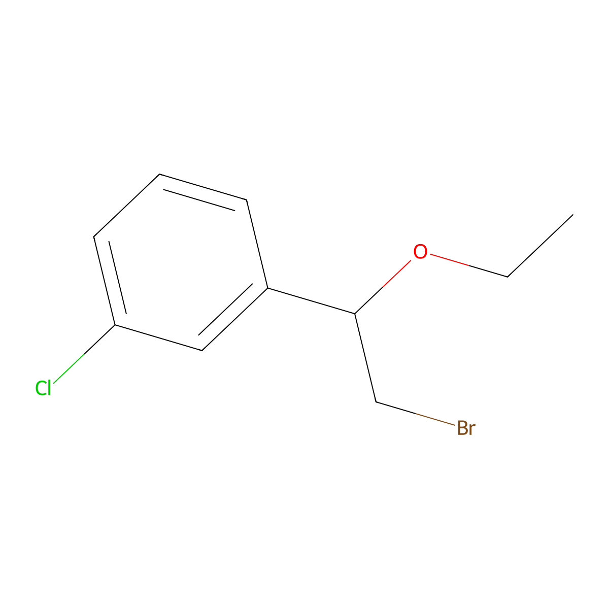 1-(2-Bromo-1-ethoxyethyl)-3-chlorobenzene molecular structure, CAS 1248744-48-0