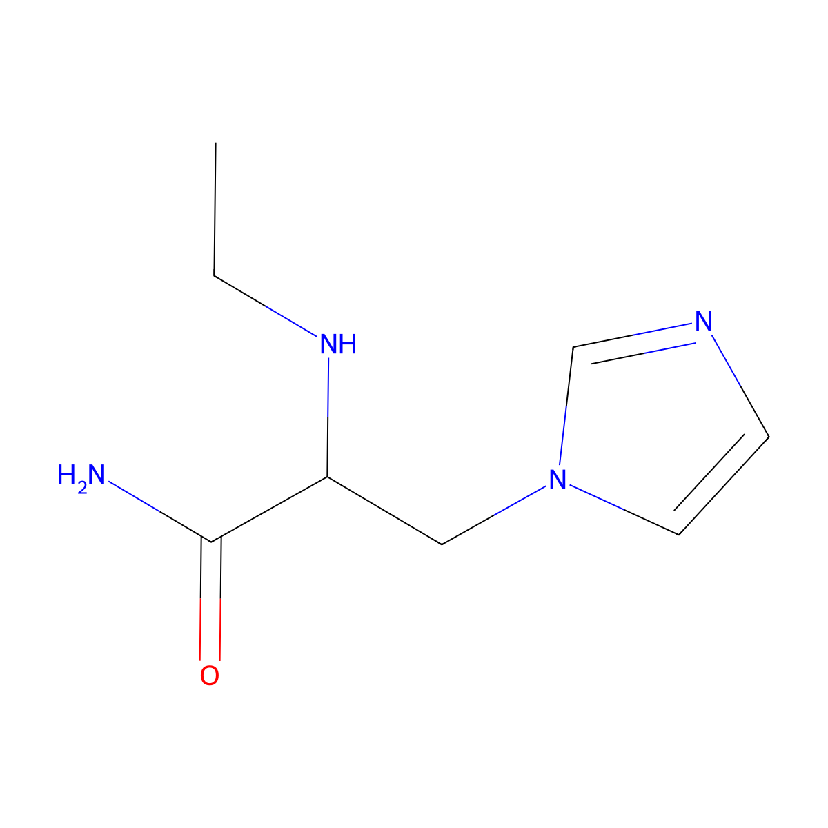 2-(Ethylamino)-3-(1h-imidazol-1-yl)propanamide molecular structure, CAS 1248745-95-0