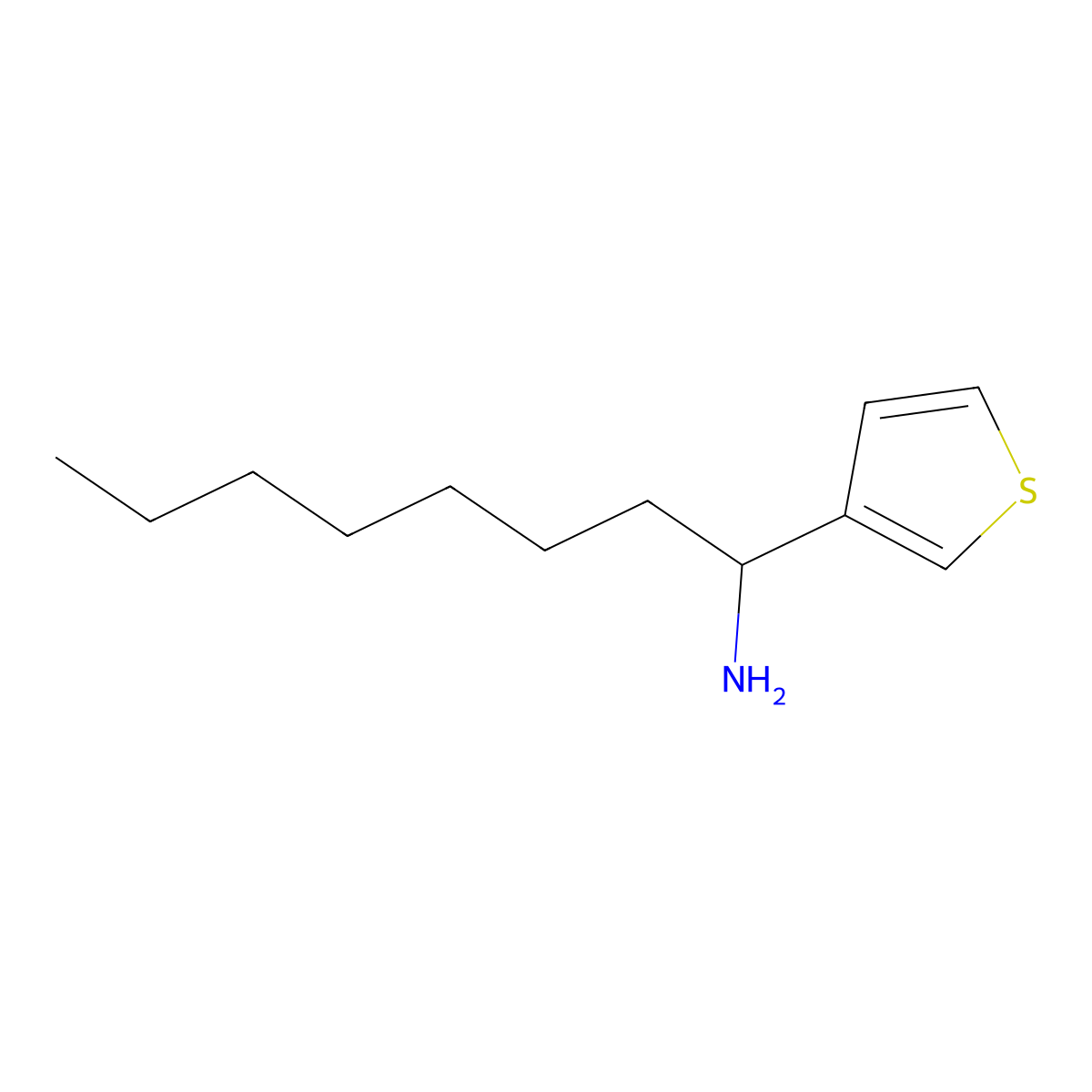 1-(Thiophen-3-YL)octan-1-amine molecular structure, CAS 1248746-35-1