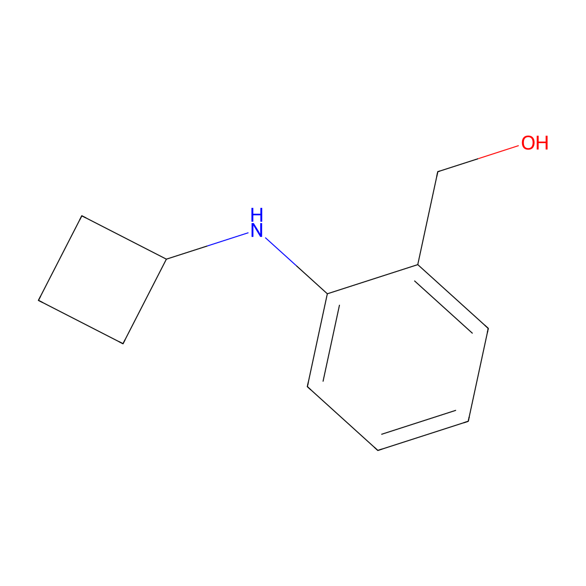 [2-(Cyclobutylamino)phenyl]methanol molecular structure, CAS 1248751-92-9
