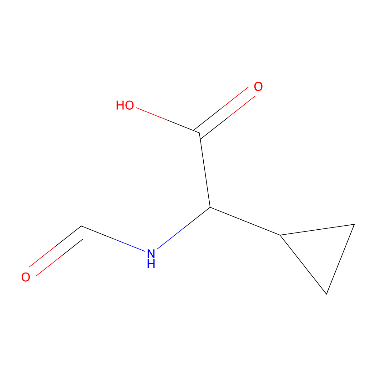 2-Cyclopropyl-2-formamidoacetic acid molecular structure, CAS 1248754-26-8
