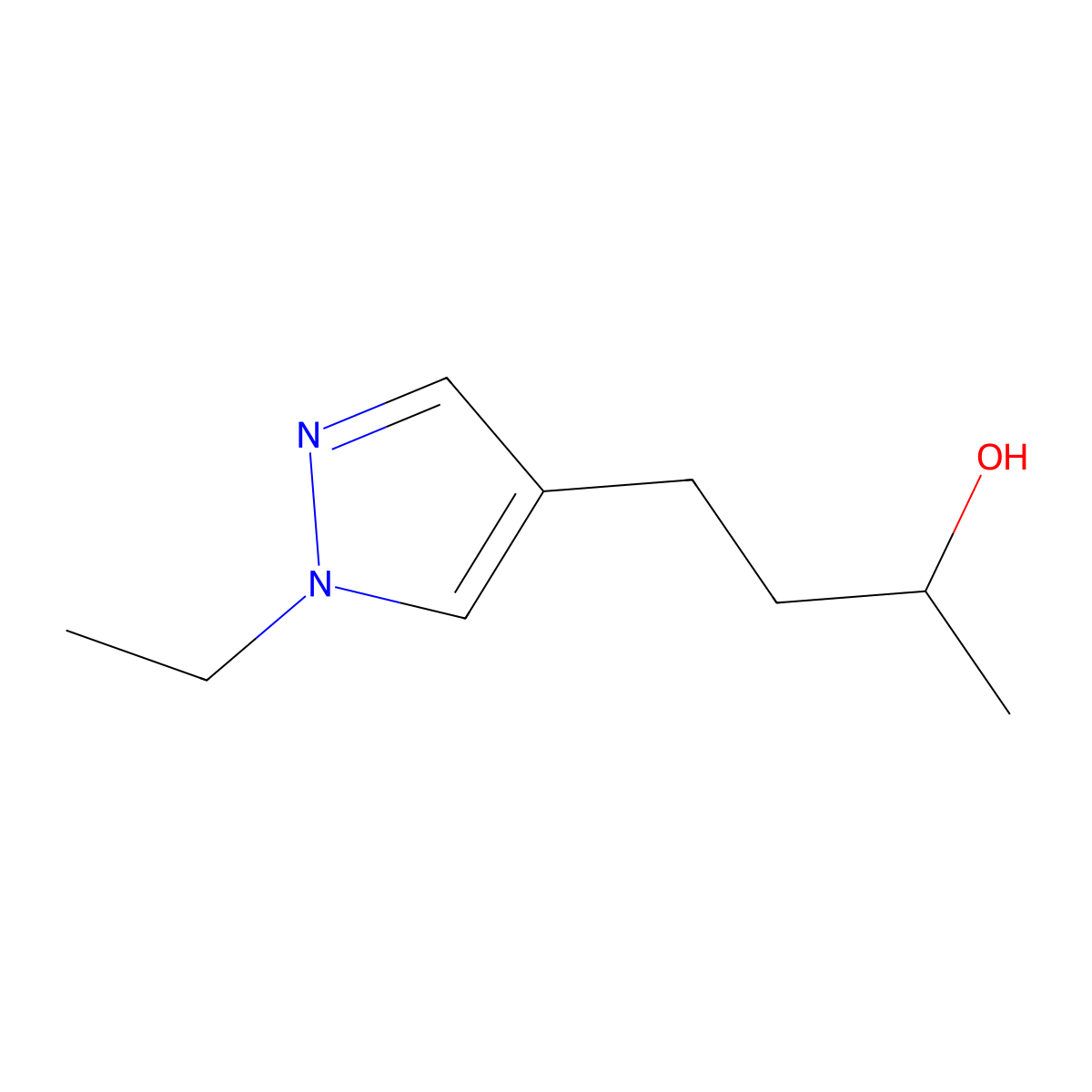 4-(1-Ethyl-1h-pyrazol-4-yl)butan-2-ol molecular structure, CAS 1248760-27-1