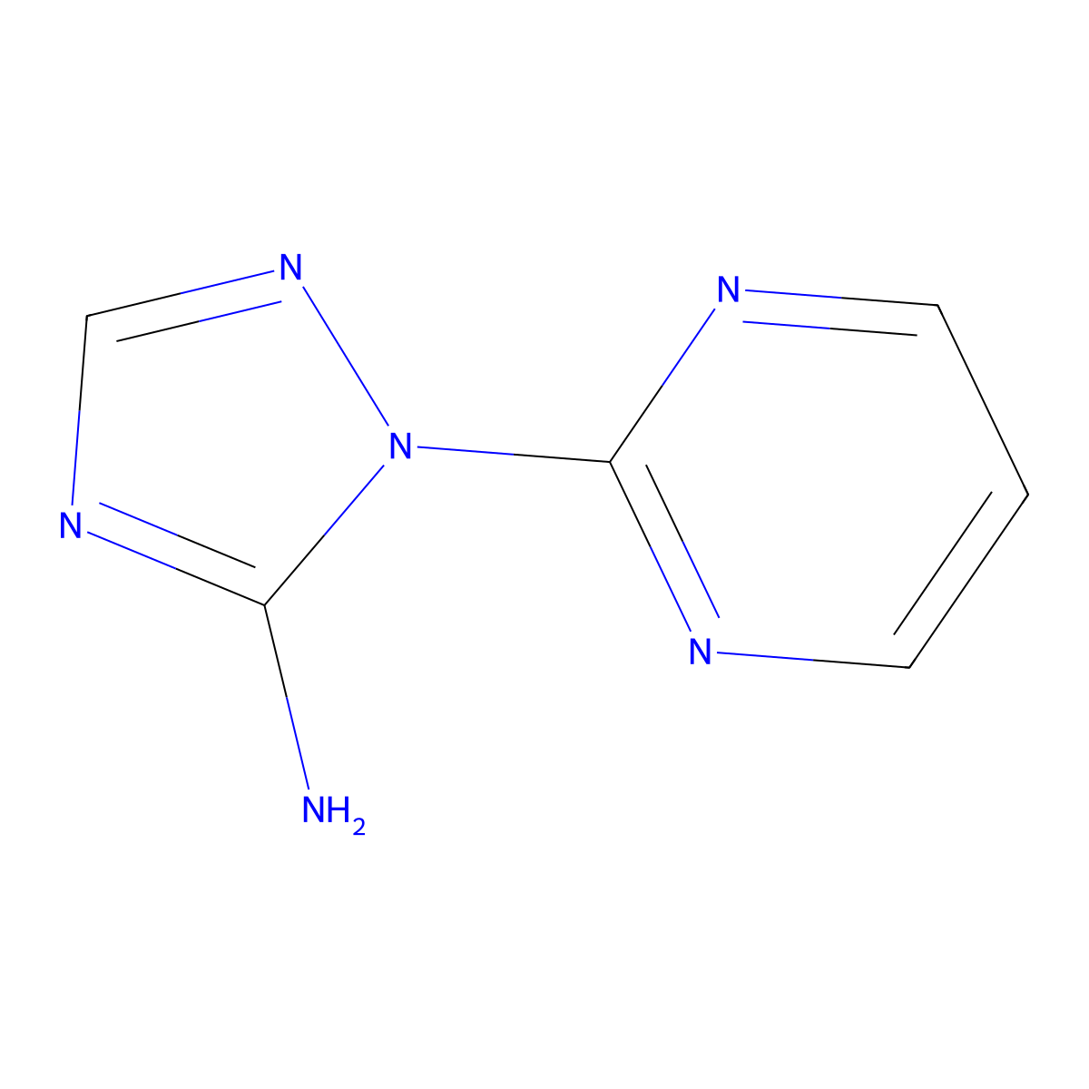 1-(pyrimidin-2-yl)-1H-1,2,4-triazol-5-amine molecular structure, CAS 1248761-34-3