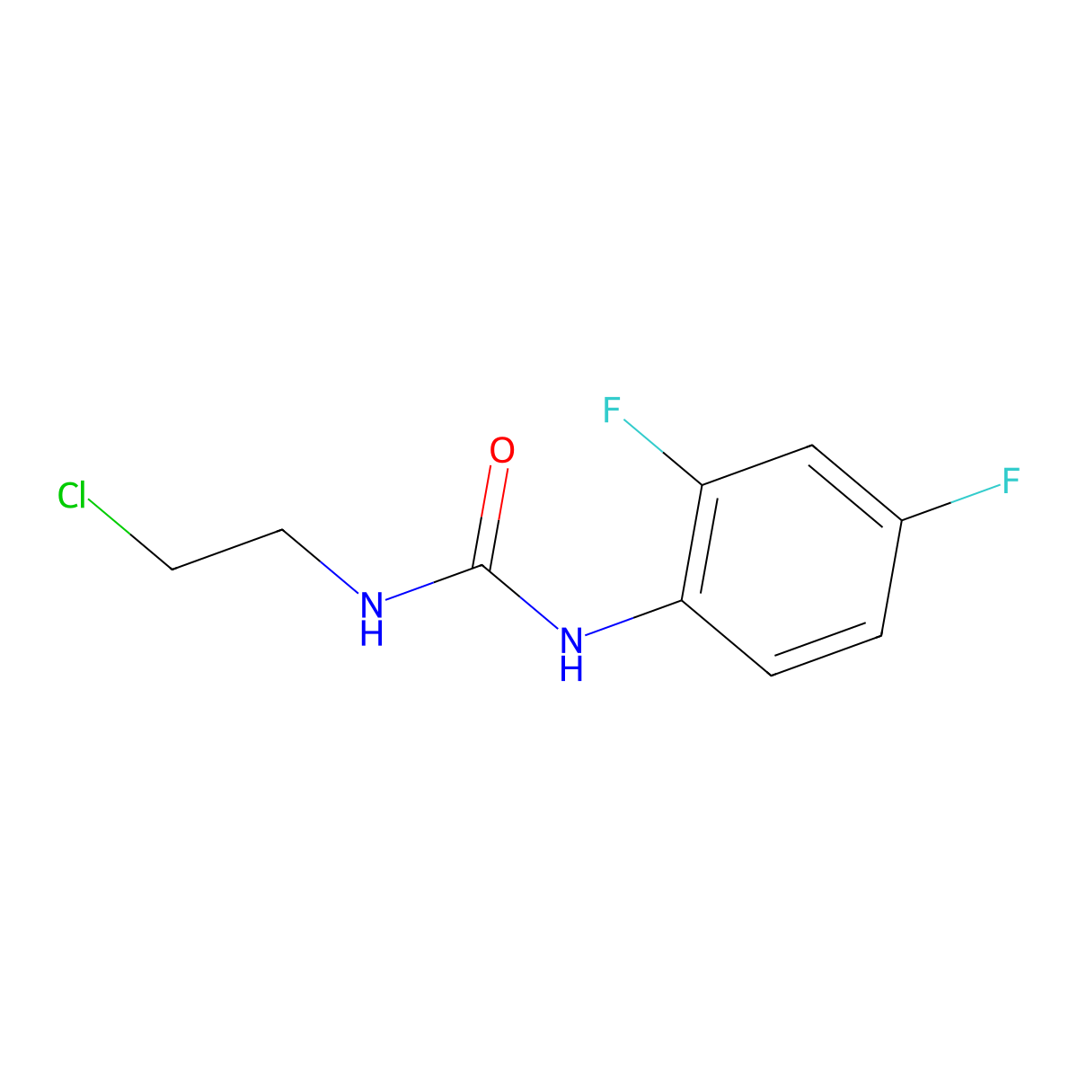 1-(2-Chloroethyl)-3-(2,4-difluorophenyl)urea molecular structure, CAS 1248767-42-1