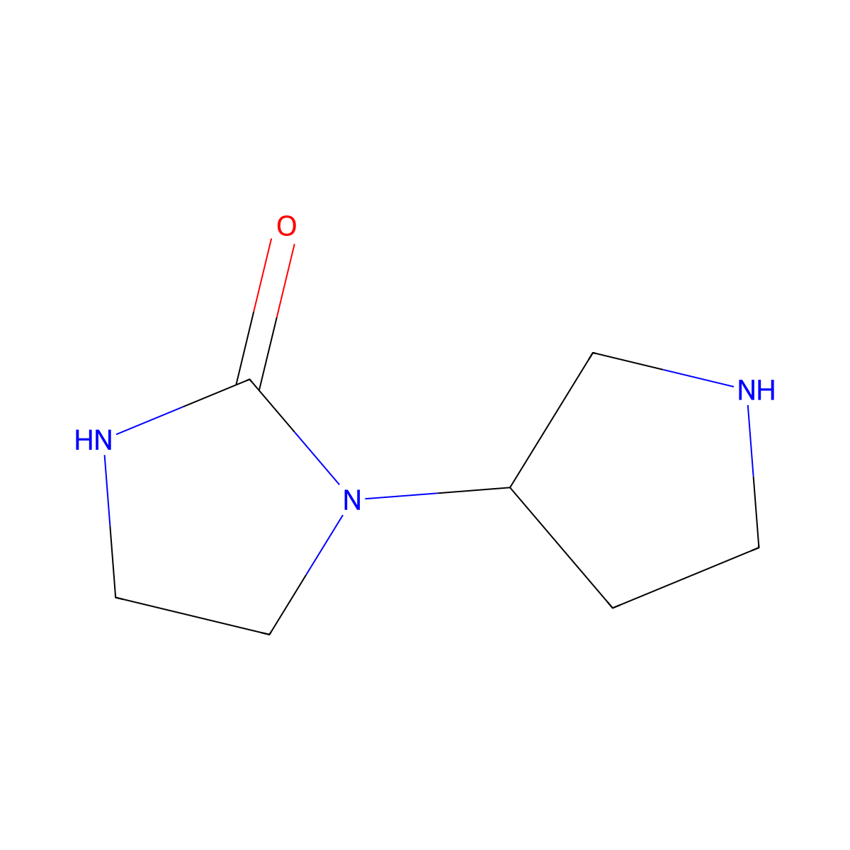 1-(Pyrrolidin-3-YL)imidazolidin-2-one molecular structure, CAS 1248774-41-5