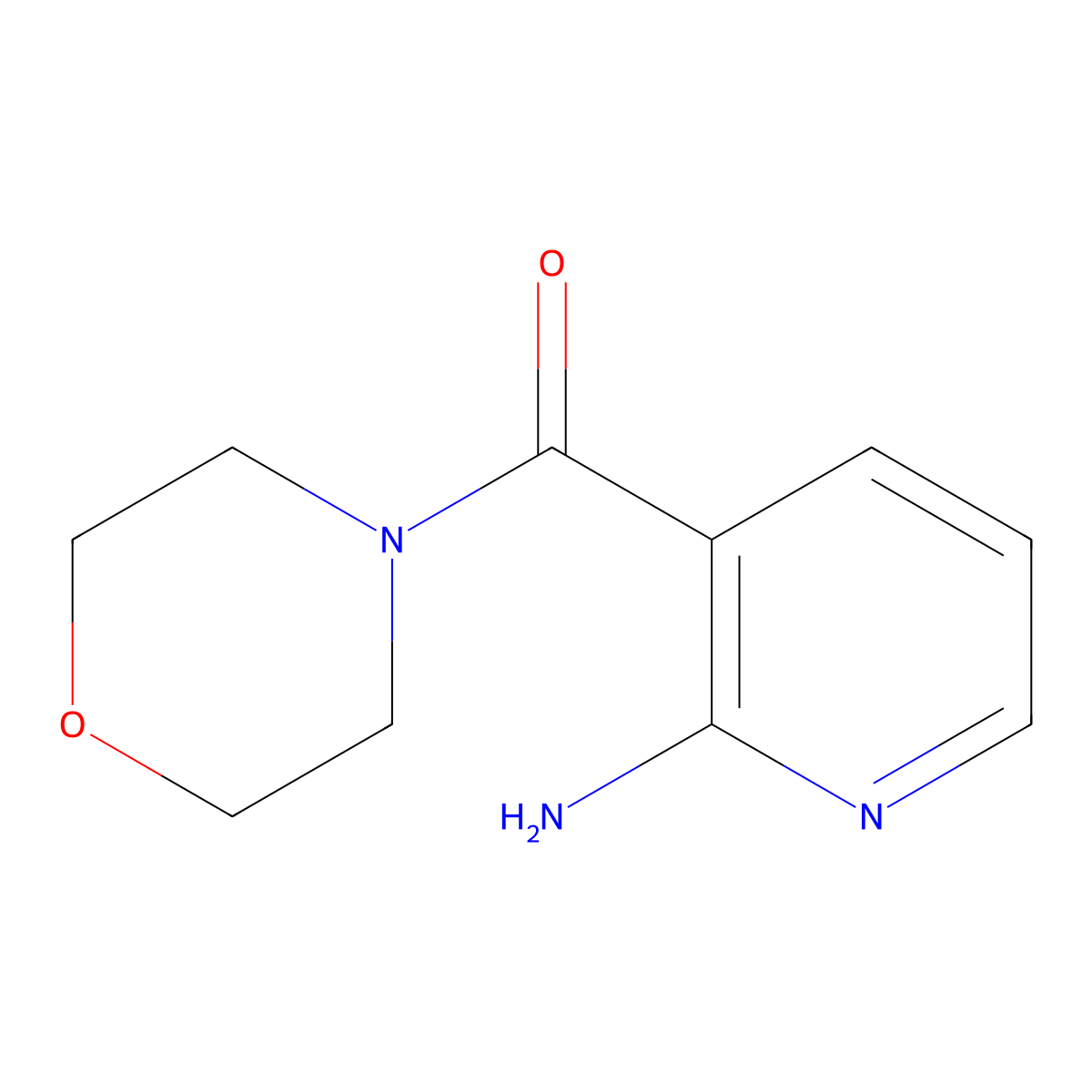 (2-Amino-3-pyridyl)(morpholino)methanone molecular structure, CAS 1248775-87-2