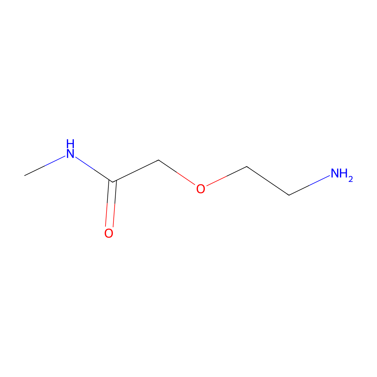 2-(2-aminoethoxy)-N-methylacetamide molecular structure, CAS 1248781-83-0