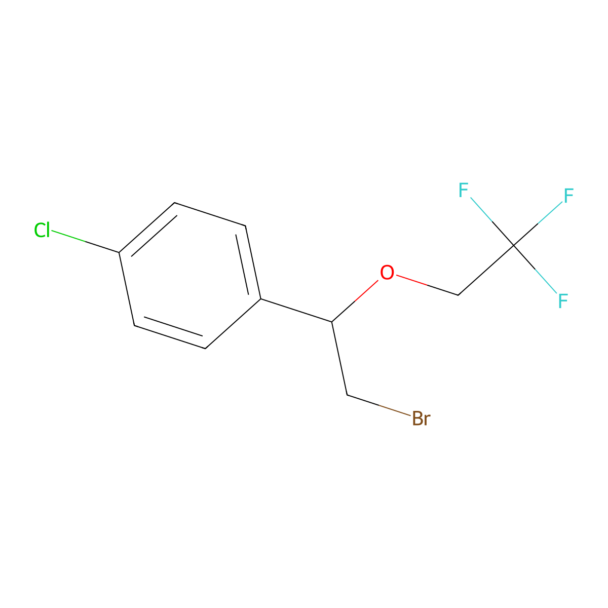 1-(2-Bromo-1-(2,2,2-trifluoroethoxy)ethyl)-4-chlorobenzene molecular structure, CAS 1248784-78-2