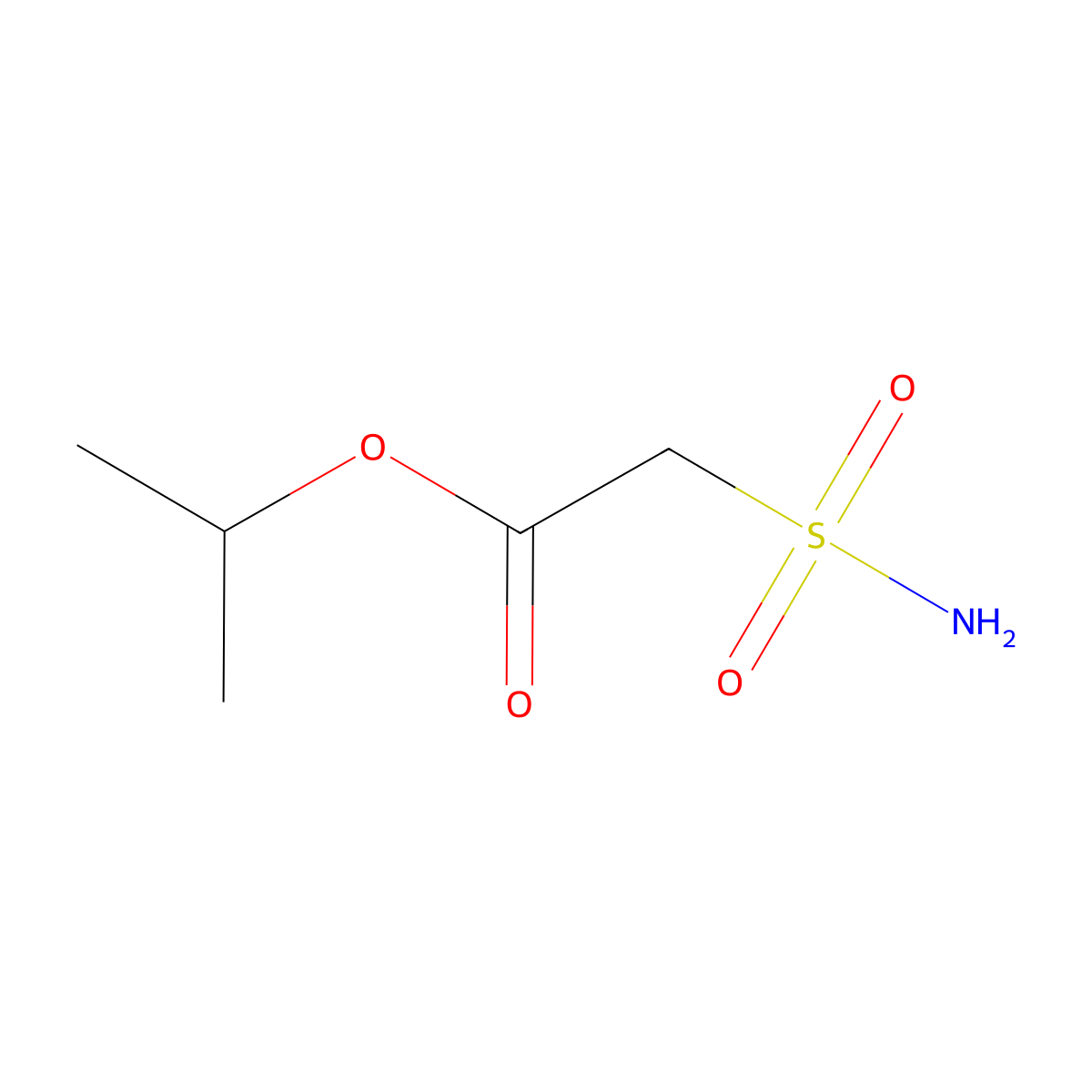 Propan-2-yl 2-sulfamoylacetate molecular structure, CAS 1248784-92-0