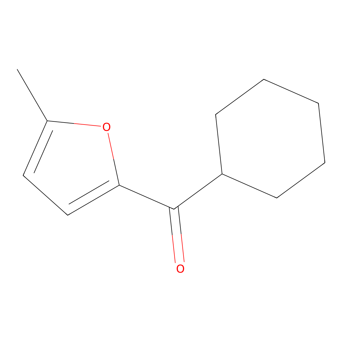 Cyclohexyl(5-methylfuran-2-yl)methanone molecular structure, CAS 1248785-66-1