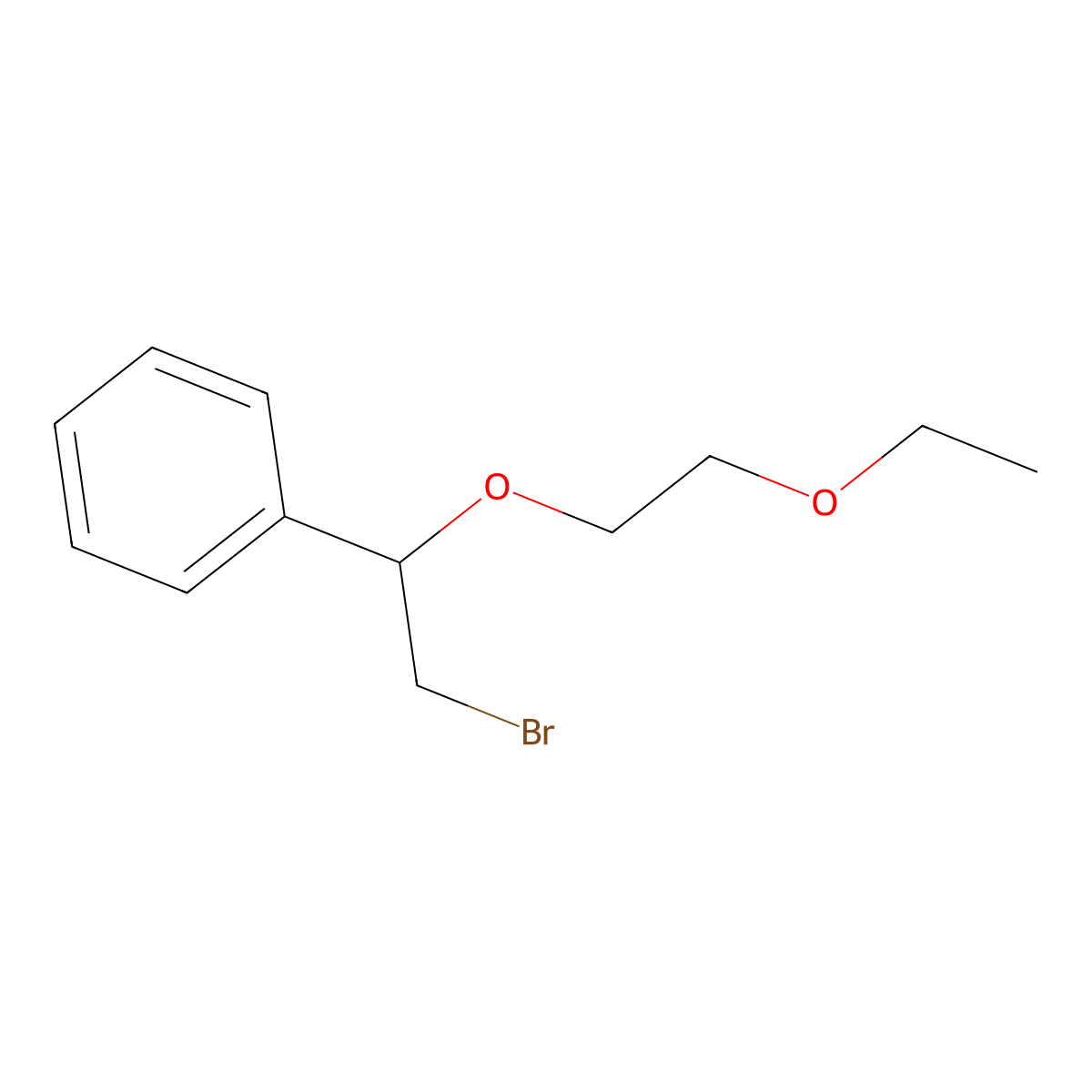 [2-Bromo-1-(2-ethoxyethoxy)ethyl]benzene molecular structure, CAS 1248785-86-5