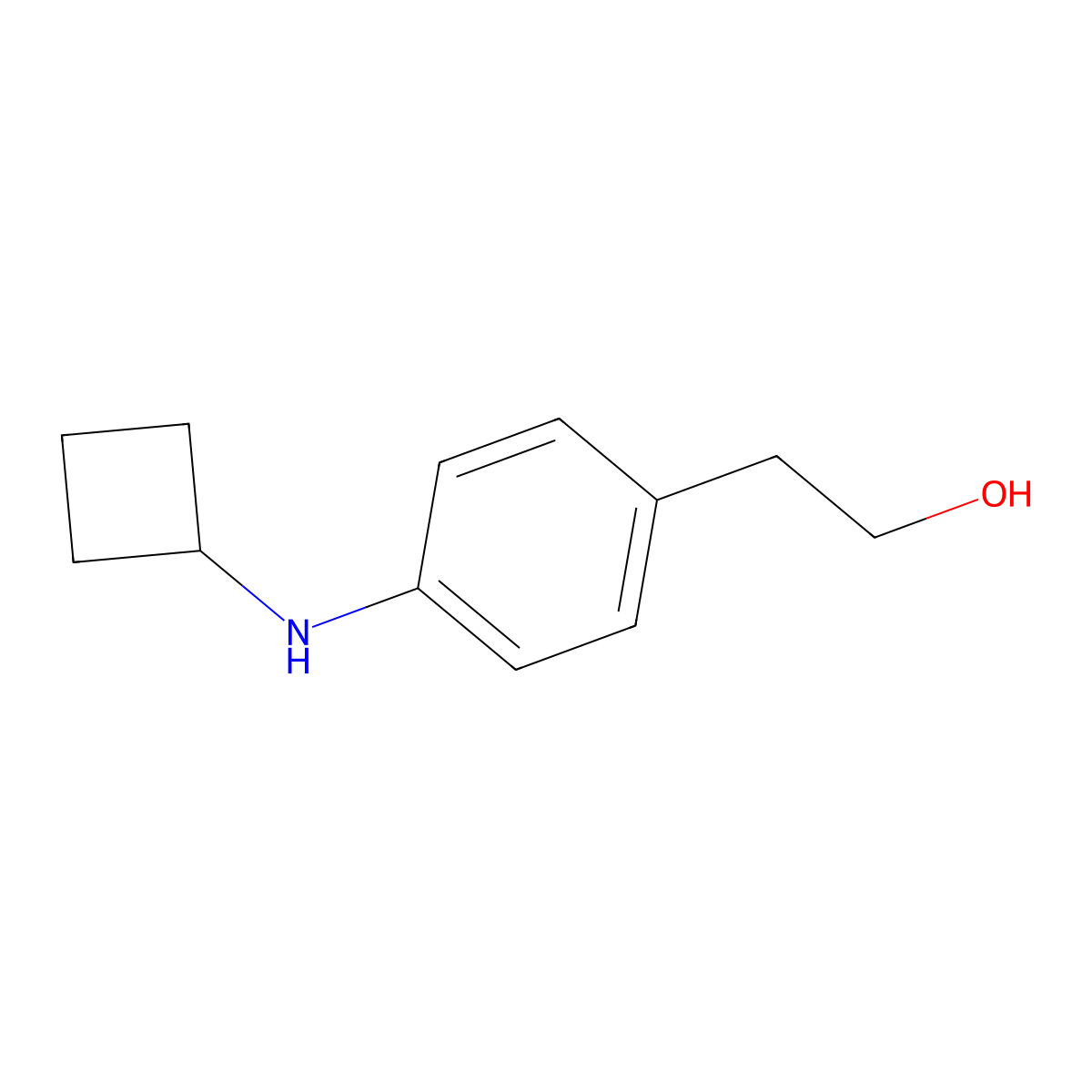 2-(4-(Cyclobutylamino)phenyl)ethan-1-ol molecular structure, CAS 1248789-43-6