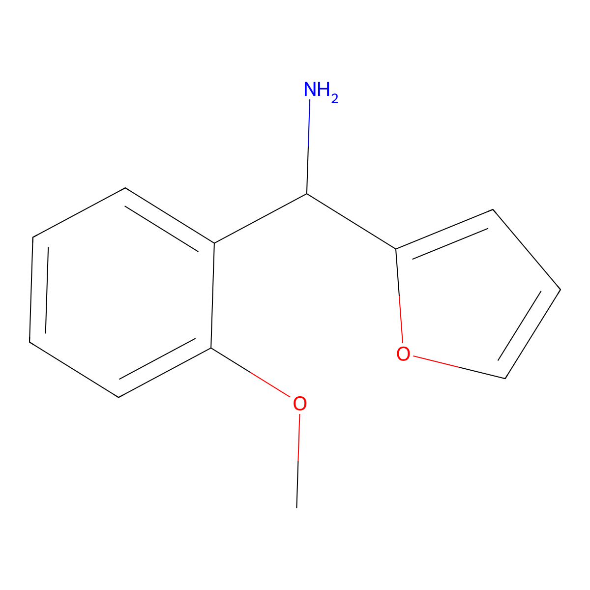 Furan-2-yl(2-methoxyphenyl)methanamine molecular structure, CAS 1248791-81-2