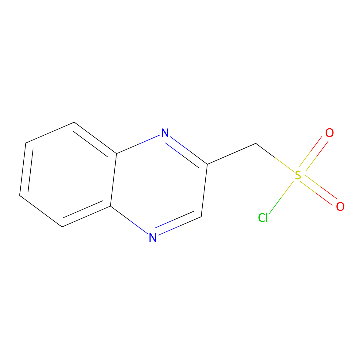 (Quinoxalin-2-yl)methanesulfonyl chloride molecular structure, CAS 1248793-62-5