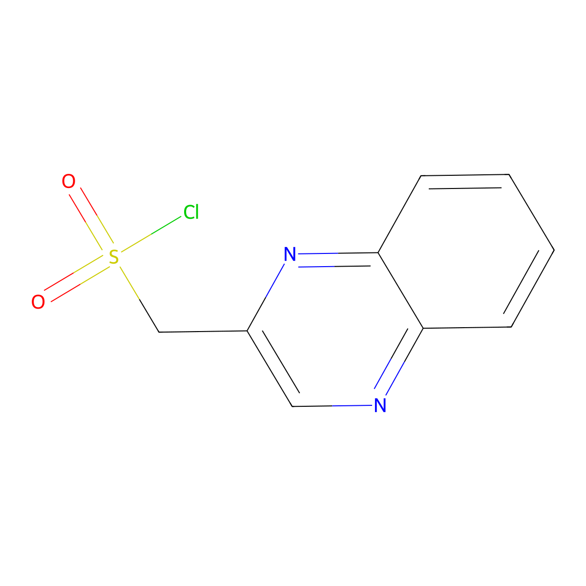 (Quinoxalin-2-yl)methanesulfonyl chloride molecular structure, CAS 1248793-62-5