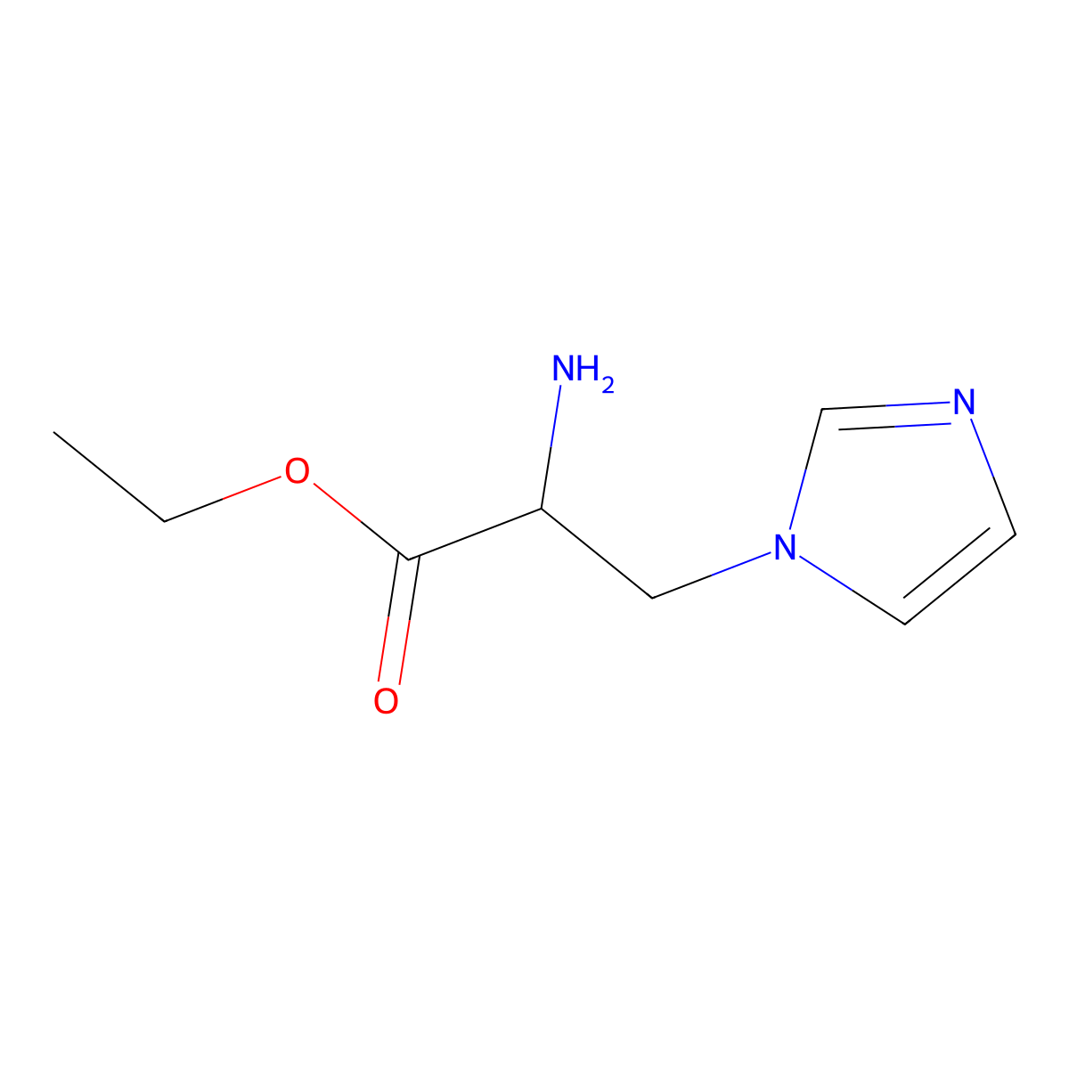 Ethyl 2-amino-3-(1h-imidazol-1-yl)propanoate molecular structure, CAS 1248794-73-1
