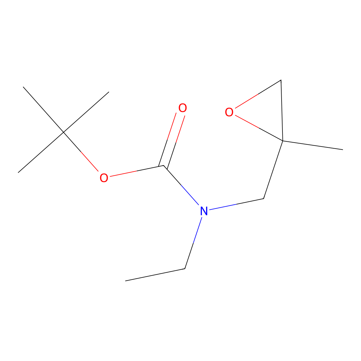 tert-butyl N-ethyl-N-[(2-methyloxiran-2-yl)methyl]carbamate molecular structure, CAS 1248808-38-9