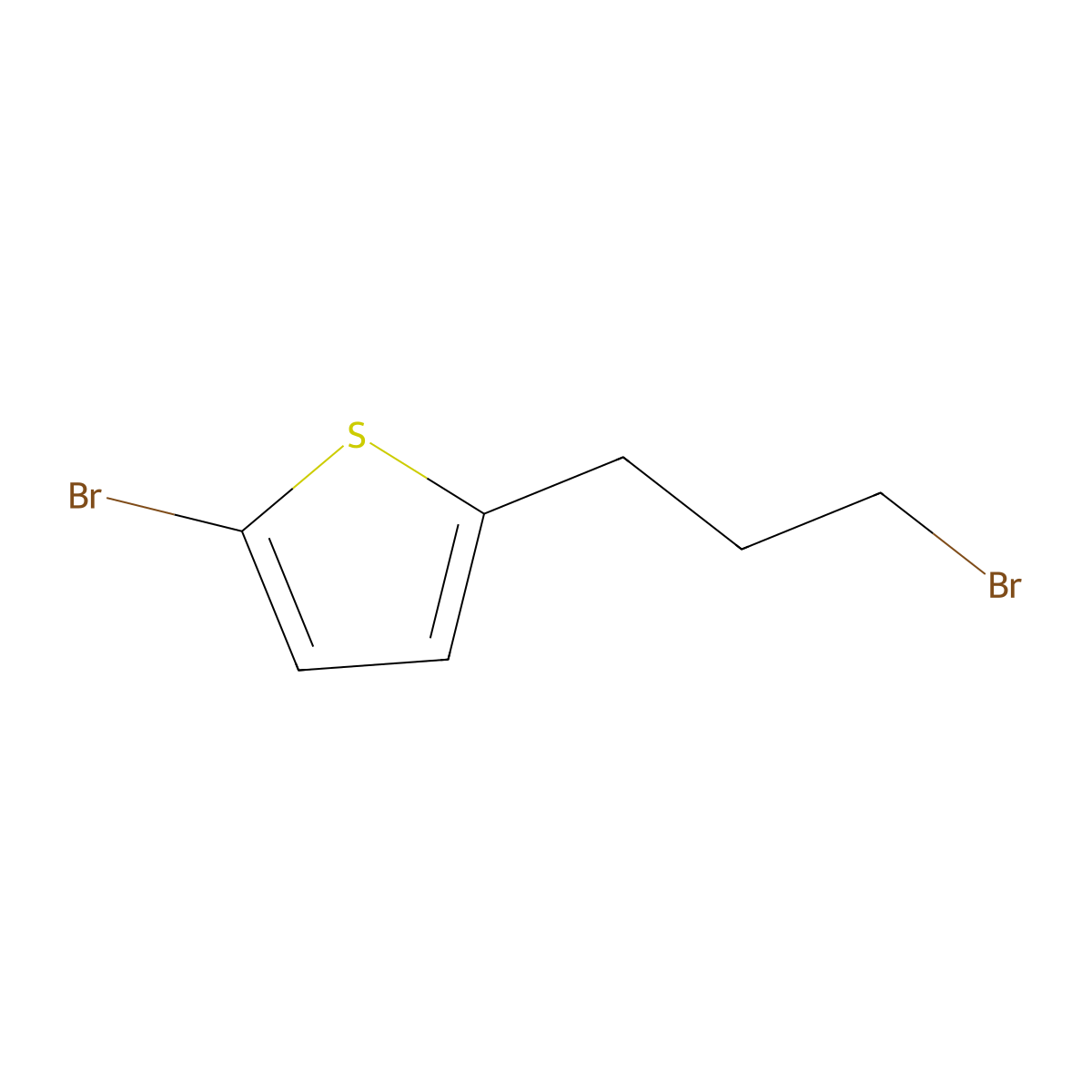 2-Bromo-5-(3-bromopropyl)thiophene molecular structure, CAS 1248808-48-1
