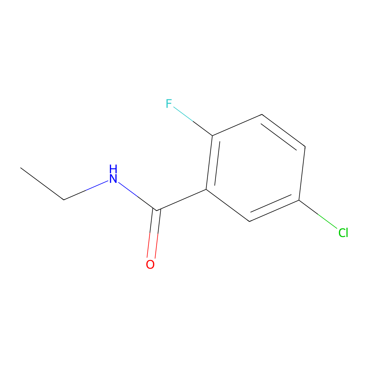 5-chloro-N-ethyl-2-fluorobenzamide molecular structure, CAS 1248810-49-2