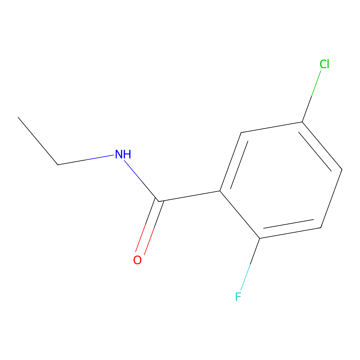 5-chloro-N-ethyl-2-fluorobenzamide molecular structure, CAS 1248810-49-2