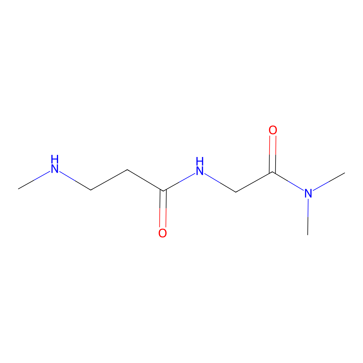 N-[(dimethylcarbamoyl)methyl]-3-(methylamino)propanamide molecular structure, CAS 1248812-71-6