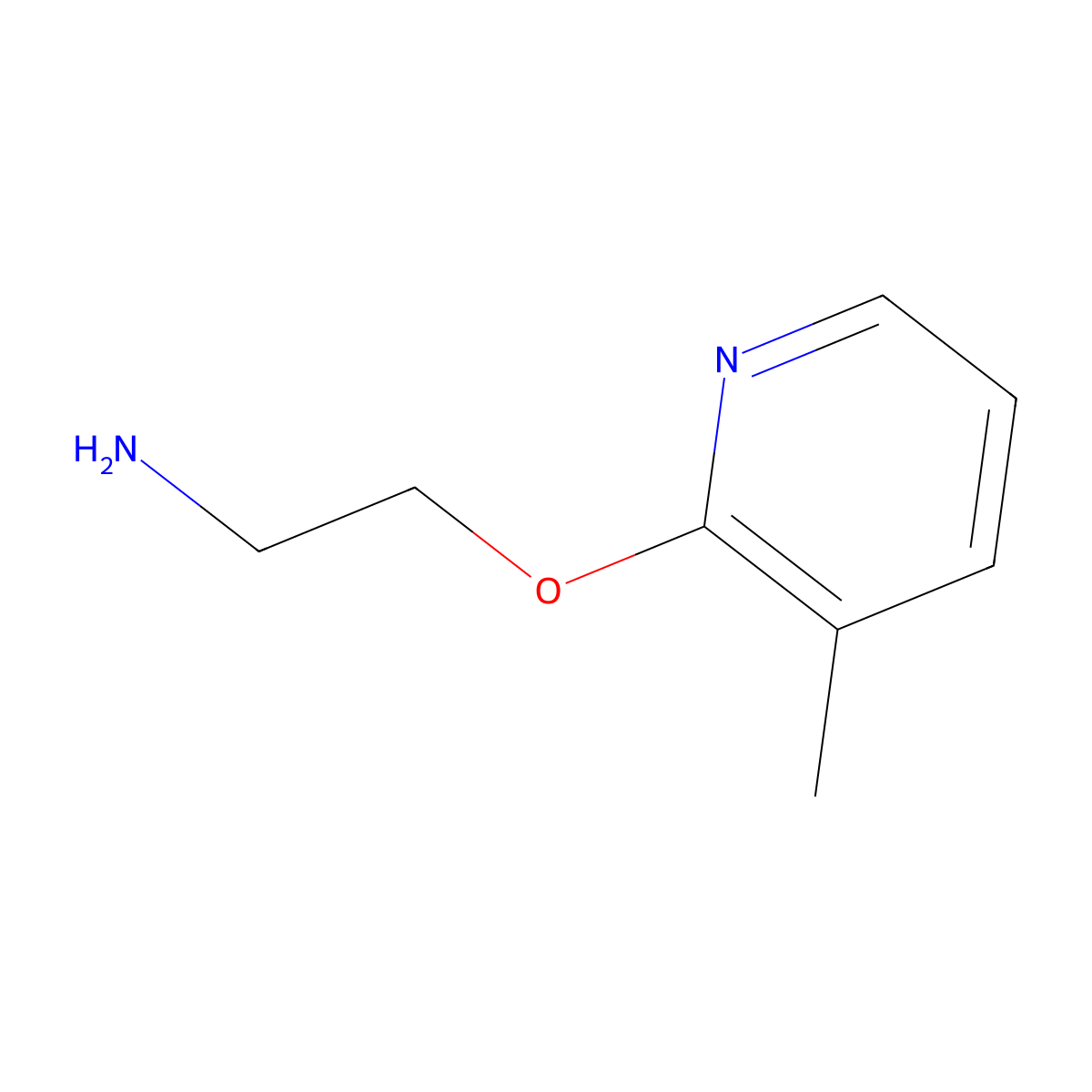 2-((3-Methylpyridin-2-yl)oxy)ethan-1-amine molecular structure, CAS 1248812-84-1