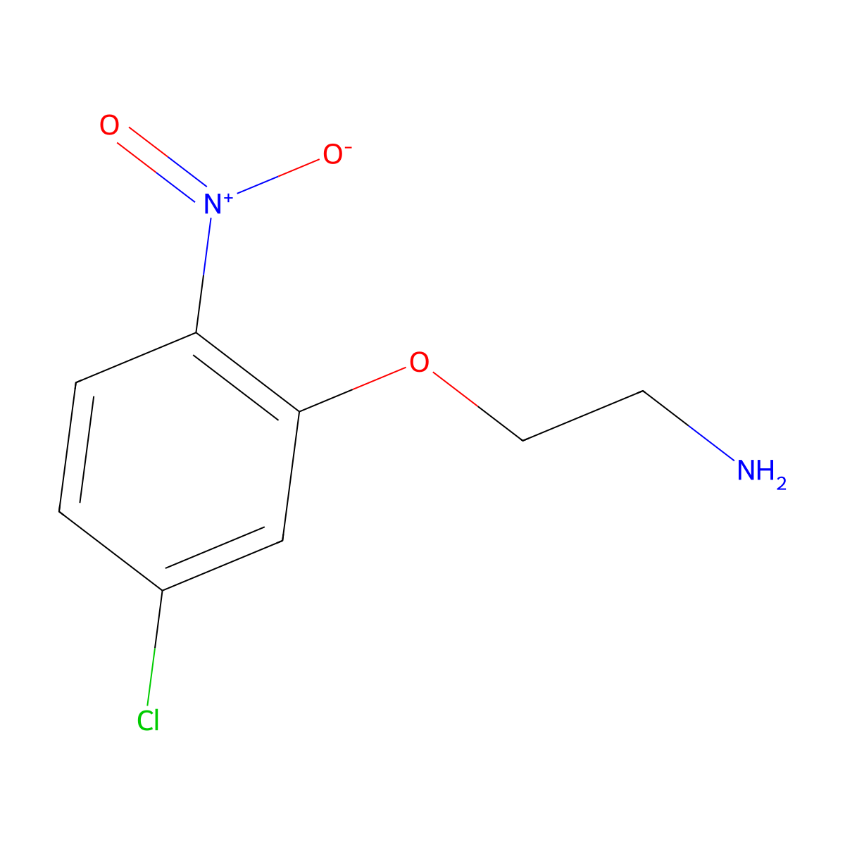 2-(5-Chloro-2-nitrophenoxy)ethan-1-amine molecular structure, CAS 1248814-38-1