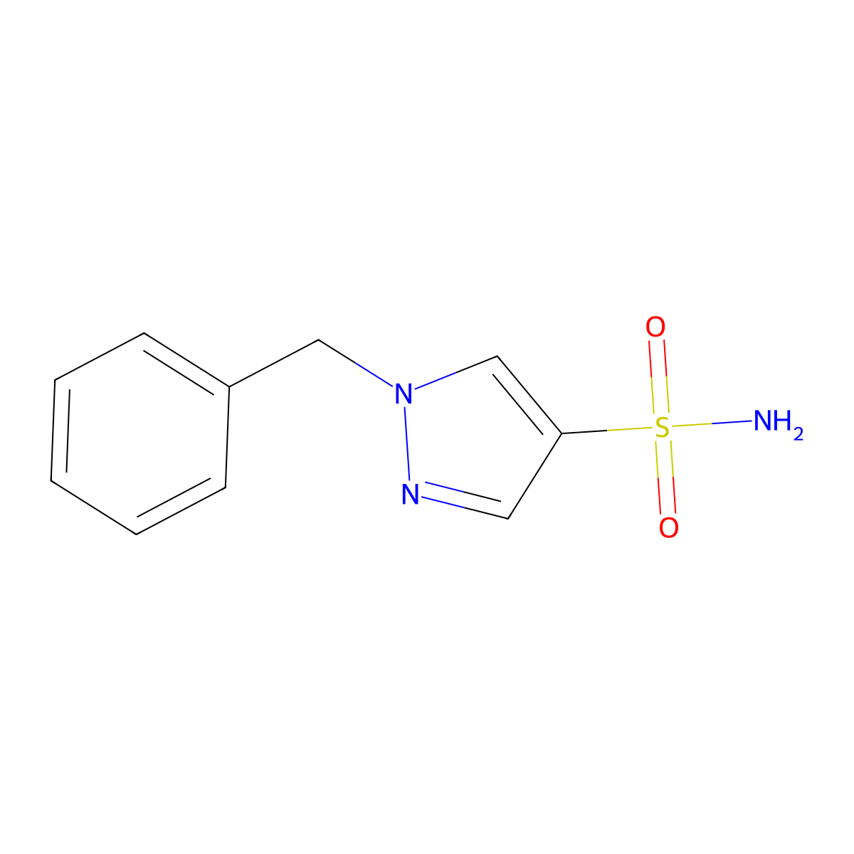 1-benzyl-1H-pyrazole-4-sulfonamide molecular structure, CAS 1248821-86-4
